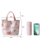 CUTE PRINTED LUNCH TOTE BAG FOR GIRLS SMALL_CWAB5662