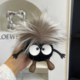 CUTE WOOL BRIQUETTES CAR KEYCHAIN BAG PENDANT_CWMM2535