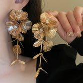 PERSONALIZED FLOWER LONG TASSEL EARRINGS_CWAJE2052