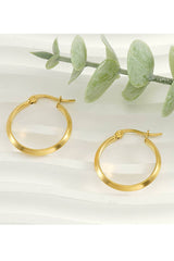 18K Gold Plated Stainless Steel Earrings_Cwaje0388