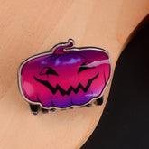 PUMPKINS GHOSTS HAUNTED HOUSE HALLOWEEN HAIR CLAW CLIPS