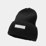 LETTER THICKENED EMBROIDERED BEANIE KNITTED HAT_CWAH2073