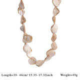 LARGE SHELL STARFISH BEADED FIGARO NECKLACE_CWMM7534