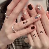 COUPLE CAT LETTER TATTOOS WATERPROOF LASTING_CWMM8223