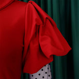 MESH AND PLEATED COMMUTER PLUS SIZE DRESS_CWDMD3678