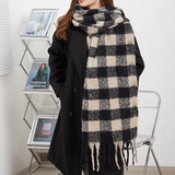 Wome Warm Small Check Ac Scarfsweet Style_Cwasc2695
