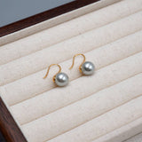 SMALL LIGHT BULB PEARL ROUND EARRINGS_CWAJE1672