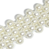 Wide Belt With Floral Rhinestones And Pearls_Cwabe0500