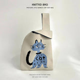 Cartoon Animal Series Knitted Handbag_Cwab2372