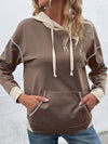 Cwohol1002_Long-Sleeved Hoodie With Hooded Pockets