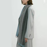 KNIT SCARF UNISEX ELEGANT WINTER COUPLES WRAP_CWASC0326