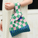 SMILING FACE PATTERN CROCHET HOBO HANDBAG PURSE_CWAB0883