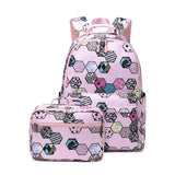 2 PIECE WATERPROOF BACKPACKS FOR SCHOOL GIRLS_CWAB5502