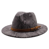 Wool Hat Snake Patte Casual Hat Jazz Hat Felt Hat_Cwah2592