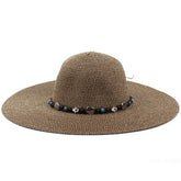 OUTDOOR LEISURE SUN PROTECTION DOME STRAW HAT_CWAH1205