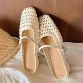 CUTOUT LEATHER SLIP ON MULES WITH HIDDEN WEDGE_CWSHF0050