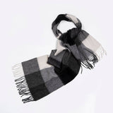 100% WOOL PLAID SCARF UNISEX WARM WINTER WRAP_CWASC2346