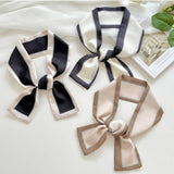 LONG THIN RIBBON SCARF PONYTAIL NECK OR PURSE_CWASC0726