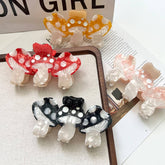 NEW MUSHROOM BOW ACETATE HAIR CLIP FOR CUTE STYLE_CWAHA5722