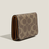 New Vintage Geometric Letter Mini 3-Fold Wallet_Cwab06269