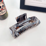 ACRYLIC INK HAIR CLAW LARGE HOLLOW SHARK CLIP_CWAHA0393