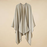 Warm Cape Simple Solid Color Fashionable Shawl_Cwmm2082