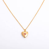 NEW DECEMBER BIRTHSTONE HEART NECKLACE_CWMM3754
