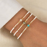 4MM POLISHED SEMI PRECIOUS STONE BRACELET_CWMM3885