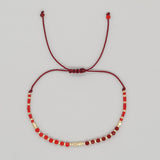 GRADIENT COLOR CRYSTAL FLAT BEAD BRACELET_CWMM3816