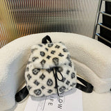 FLUFFY FAUX FUR BACKPACK FASHION DRAWSTRING BAG_CUAB00606