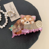 Cwaha07729_Cute Animal Koala Raccoon Acetate Hair Claw
