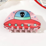 ACRYLIC UFO HAIR CLAW ELEGANT ALIEN SHARK CLIP_CWAHA1637