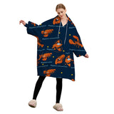 THICK FLANNEL HOODIE BLANKET FOR HOME OUTDOORS_CWAHA6519