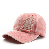 Cwah3216_Personalized Retro Solid Color Washed Baseball Cap