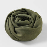 SOLID COLOR LONG LIGHTWEIGHT SCARF WRAP SHAWL_CWASC0204