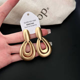 DOUBLE RING WATER DROP EARRINGS_CWAJE1310