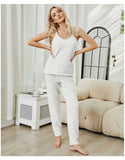 Warm Solid Color Velvet Half-Hemmed Home Suit
