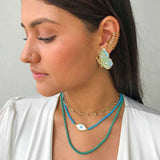 RETRO BUTTERFLY ELEMENT GRADIENT PENDANT EARRINGS_CWAJE1621