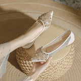 LIGHT RHINESTONE POINTED TOE FLATS_CWSHS0705