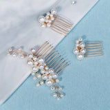 HANDMADE BRIDAL HAIR ACCESSORIES THREE PIECE SET_CWAHA2776