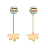 COLORFUL ENAMEL PENDANT NECKLACE EARRINGS SET_CWAJE2916