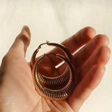 MINIMAL HOLLOW HOOP STUD EARRINGS FOR WOMEN_CWAJE5092