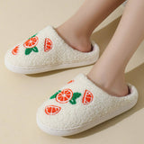 CUTE CARTOON ORANGE WINTER COTTON SLIPPERS_CWMM3069