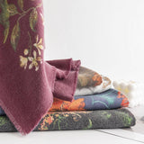 ROSE PRINT TASSEL SCARF BOHO FAUX CASHMERE WRAP_CWASC0456