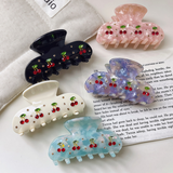 CHERRY ACETATE HAIR CLAW 8CM CUTE TRENDY CLASP_CWAHA1334