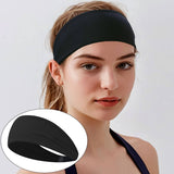 Wide Elastic Yoga Headband For Women Sweat-Wicking_Cwmm7954