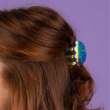 OCEAN BEACH FISH SEASHELL ACRYLIC HAIR CLAW CLIPS _CWAHA0552