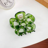 HOLLOW FLOWER HAIR CLAW RHINESTONE CHIC CLIP_CWAHA1590