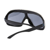 FASHIONABLE LARGE FRAME DIAMOND SUNGLASSES_CWASG0862