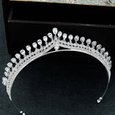 BRIDAL WEDDING CRYSTAL TIARAS HANDMADE CROWN_CWMM2027